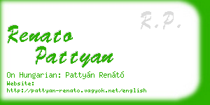 renato pattyan business card